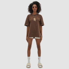 Camiseta con estampado de letras sencillas