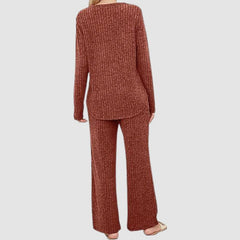 Einfarbiges Strickset in Übergröße