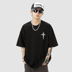 Camiseta de estrella de cuatro puntas