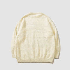 Suéter bordado con muñeca de dibujos animados