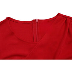 Einfarbiger Jumpsuit mit weitem Bein und Bindeband