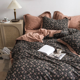 Night Bloom Floral Silky Bedding Set