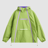 Chaqueta con capucha y doble cremallera