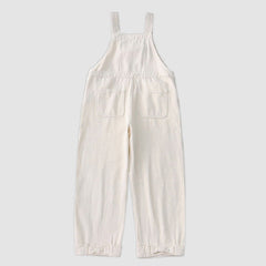 Schicker Overall mit Blumenstickerei und Schleife