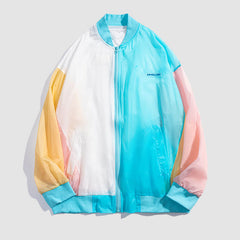 Chaqueta QD a prueba de sol con bloques de color