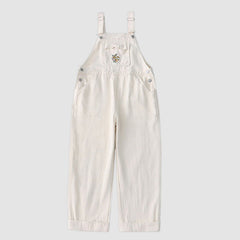 Schicker Overall mit Blumenstickerei und Schleife