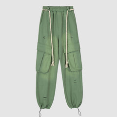 Cargohose mit Farbverlauf und Kordelzug