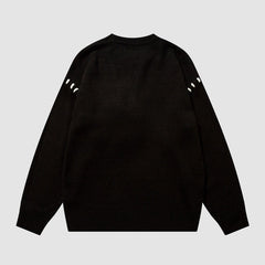 Pullover für Puppen mit Mond und Kaninchen