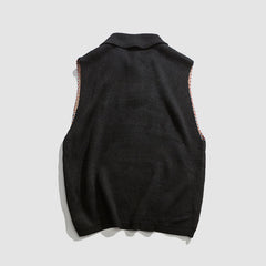 Suéter tipo chaleco con estampado gráfico divertido