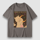 Camiseta con estampado de dibujos animados "Embrace Moon"