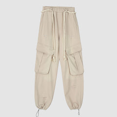 Cargohose mit Farbverlauf und Kordelzug