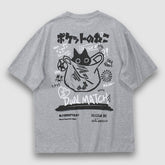 Camiseta con estampado de anime de estilo japonés