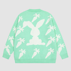 Süßer Cardigan mit Karottenmuster