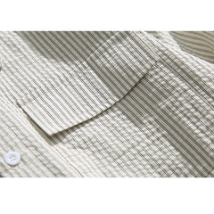 Vintage Kontraststreifenhemden