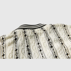 Gestreiftes Hemd im Kimono-Stil