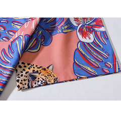 Hemd mit Flora- und Fauna-Print