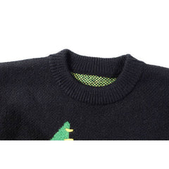 Pullover mit Smiley-Stern-Muster