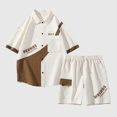 Sportliches Freizeitset im Farbblockdesign