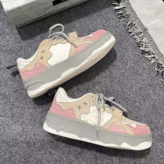 Zapatillas deportivas de técnica mixta de inspiración retro