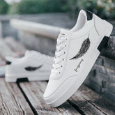 Zapatillas blancas resistentes al desgaste de tendencia de otoño para hombre