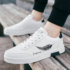 Zapatillas blancas resistentes al desgaste de tendencia de otoño para hombre