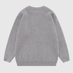 Pullover im Denim-Patchwork-Design