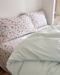 Chloe Pastel Candy Cotton Bedding Set - Mint