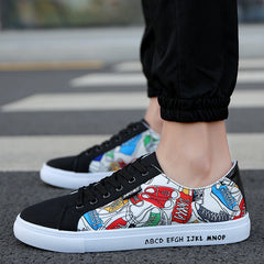 Kreative Herren Tuch Trendy Schwarz Und Turnschuhe