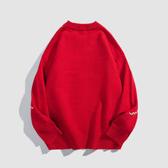 Suéter con patrón de conejo y bufanda