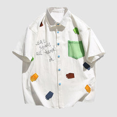 Bunte Patch-Shirts