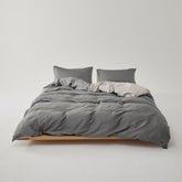 Adeline Pastel Silky TENCEL Bedding Set - Gray