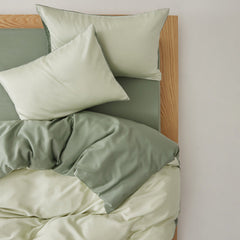 Adeline Pastel Silky TENCEL Bedding Set - Green