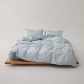 Adeline Pastel Silky TENCEL Bedding Set - Blue