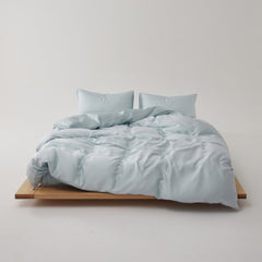 Adeline Pastel Silky TENCEL Bedding Set - Blue