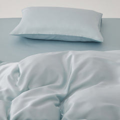 Adeline Pastel Silky TENCEL Bedding Set - Blue