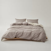 Adeline Pastel Silky TENCEL Bedding Set - Coffee