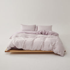 Adeline Pastel Silky TENCEL Bedding Set - Purple