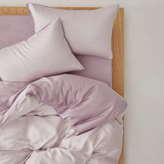 Adeline Pastel Silky TENCEL Bedding Set - Purple
