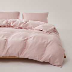 Adeline Pastel Silky TENCEL Bedding Set - Pink