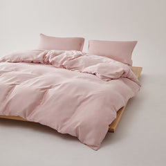 Adeline Pastel Silky TENCEL Bedding Set - Pink