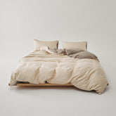 Adeline Pastel Silky TENCEL Bedding Set - Brown