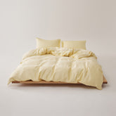 Adeline Pastel Silky TENCEL Bedding Set - Yellow