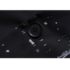 Blazer con diseño de tinta salpicada