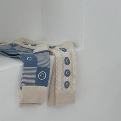 Calcetines azules sonrientes