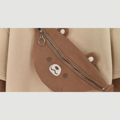 Teddybär-Pullover mit Kapuze