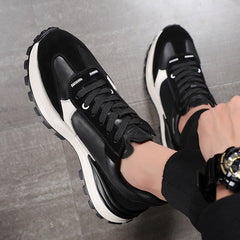 Beautiful Men's Spring First Layer Cow Sneakers