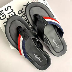Herren Flip-Flops mit gewebtem Gürtel und Deodorant-Flip-Flops