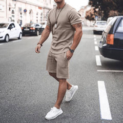 Short-Sleeved Shorts Suit Sports Casual Suit