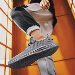 Zapatos deportivos de moda para hombre, transpirables, suaves y casuales.