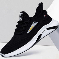 Zapatos deportivos con cordones transpirables, cómodos e informales para hombre